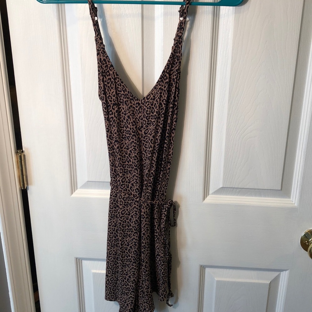 Cheetah print romper
